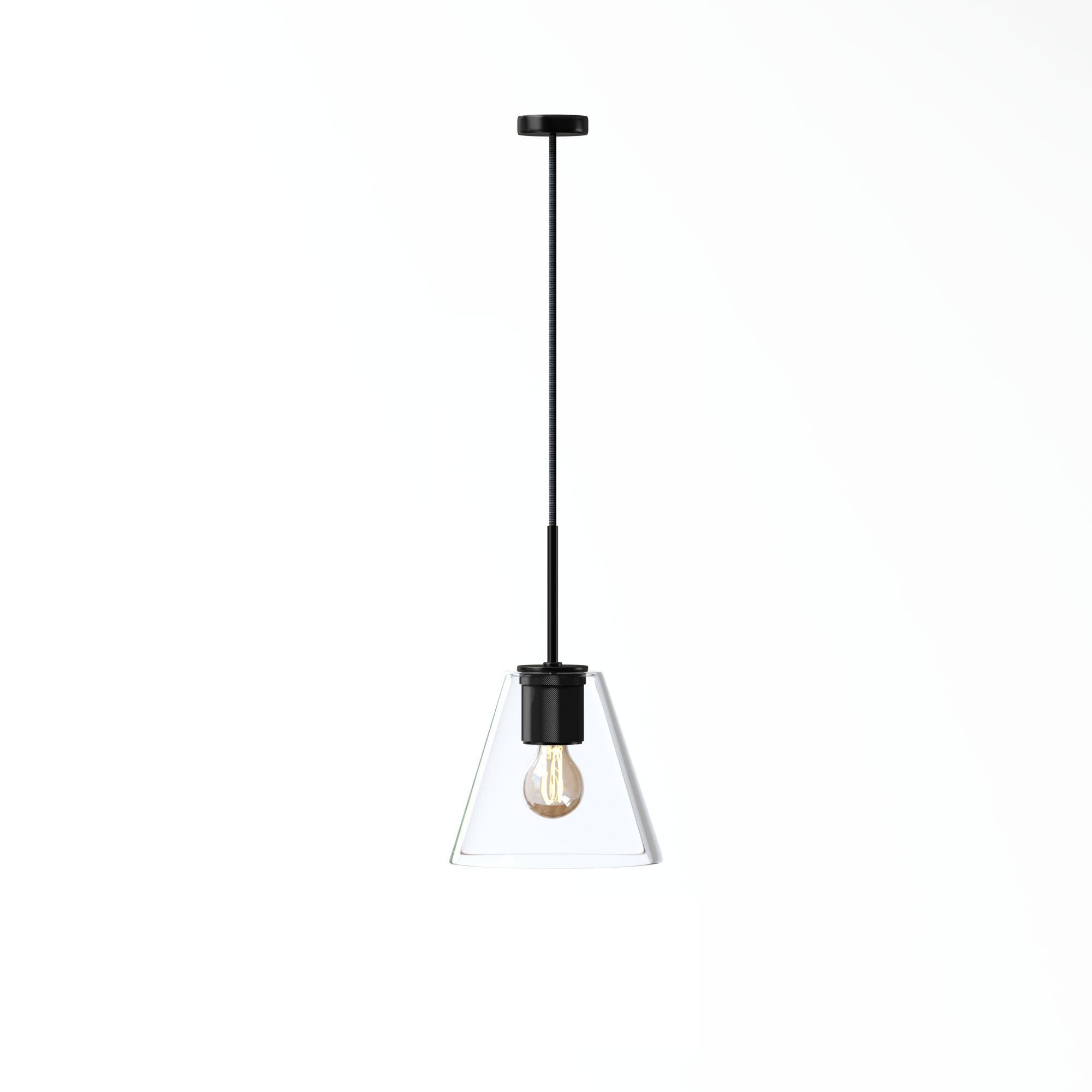 Fernando 1-Light Cone Glass Pendant