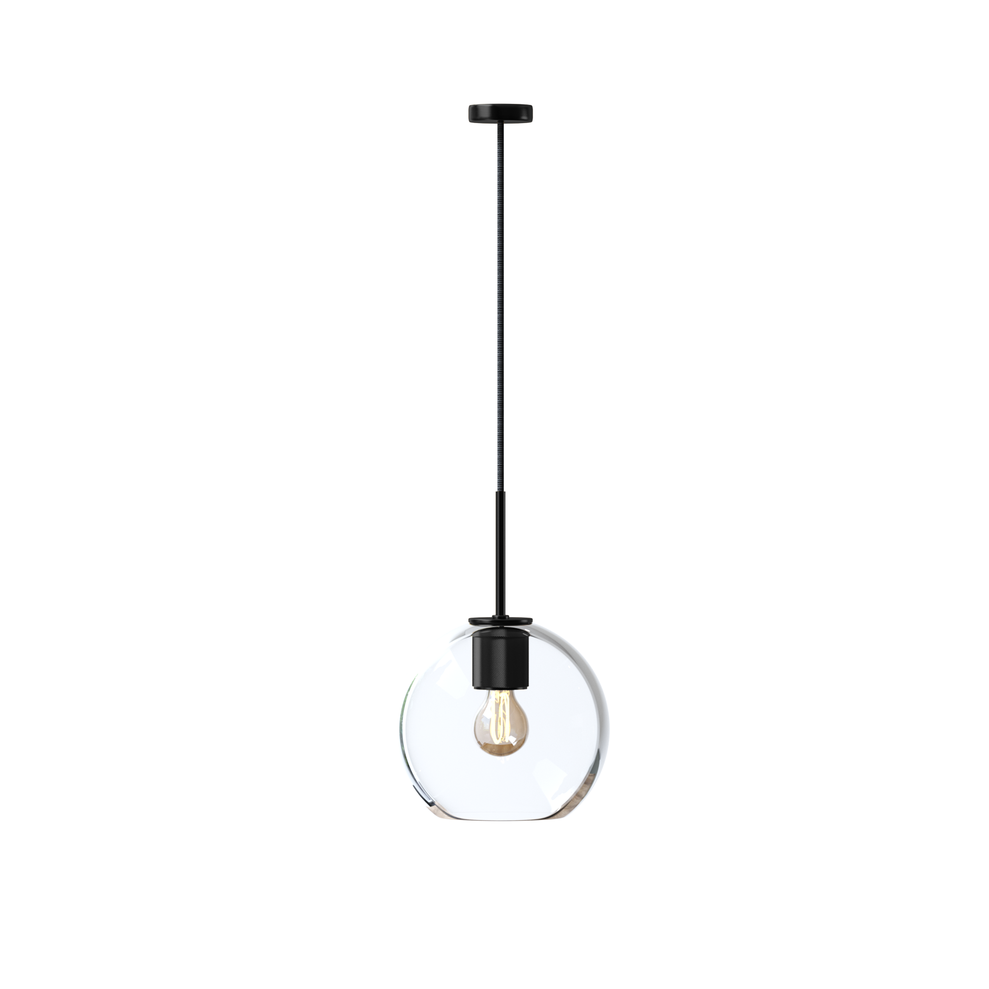 Fernando 1-Light Globe Glass Pendant