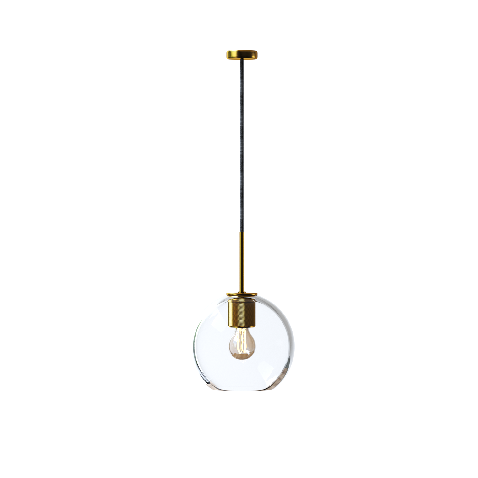 Fernando 1-Light Globe Glass Pendant