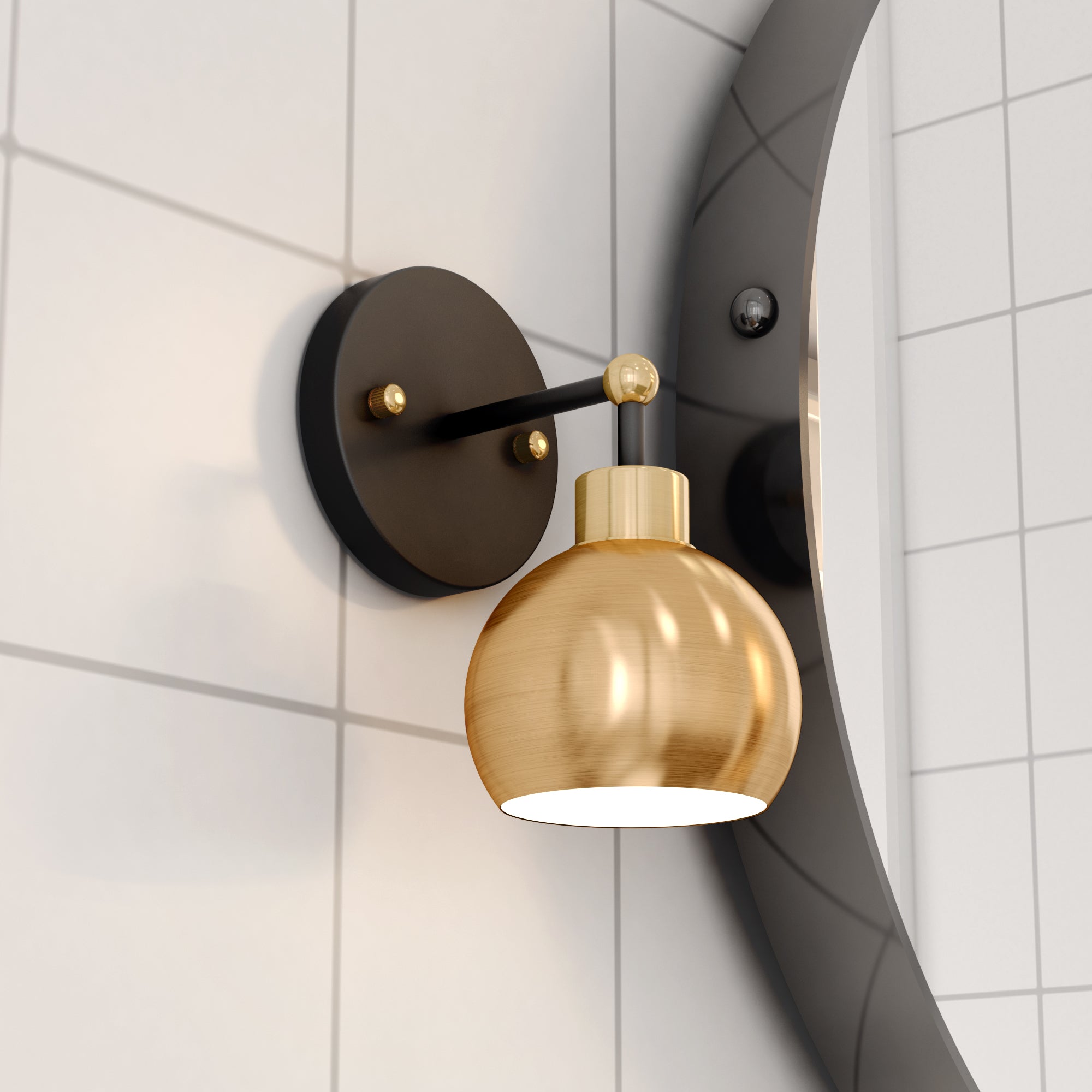 Hannes 1-Light Dome Sconce