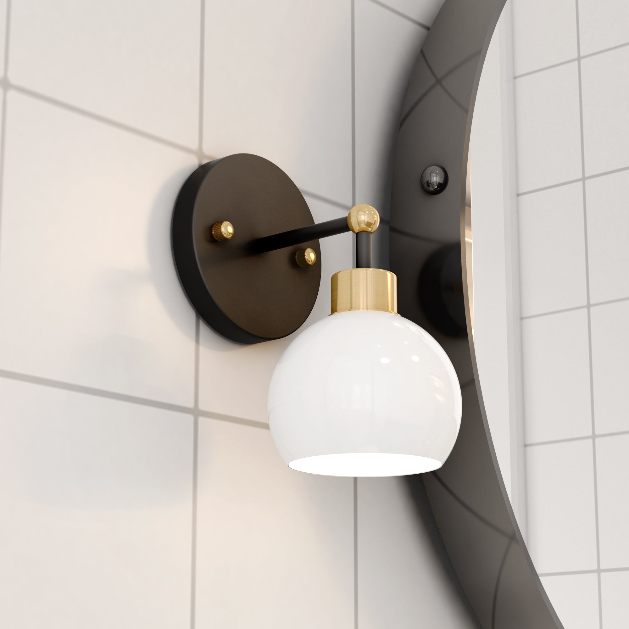 Hannes 1-Light Dome Sconce