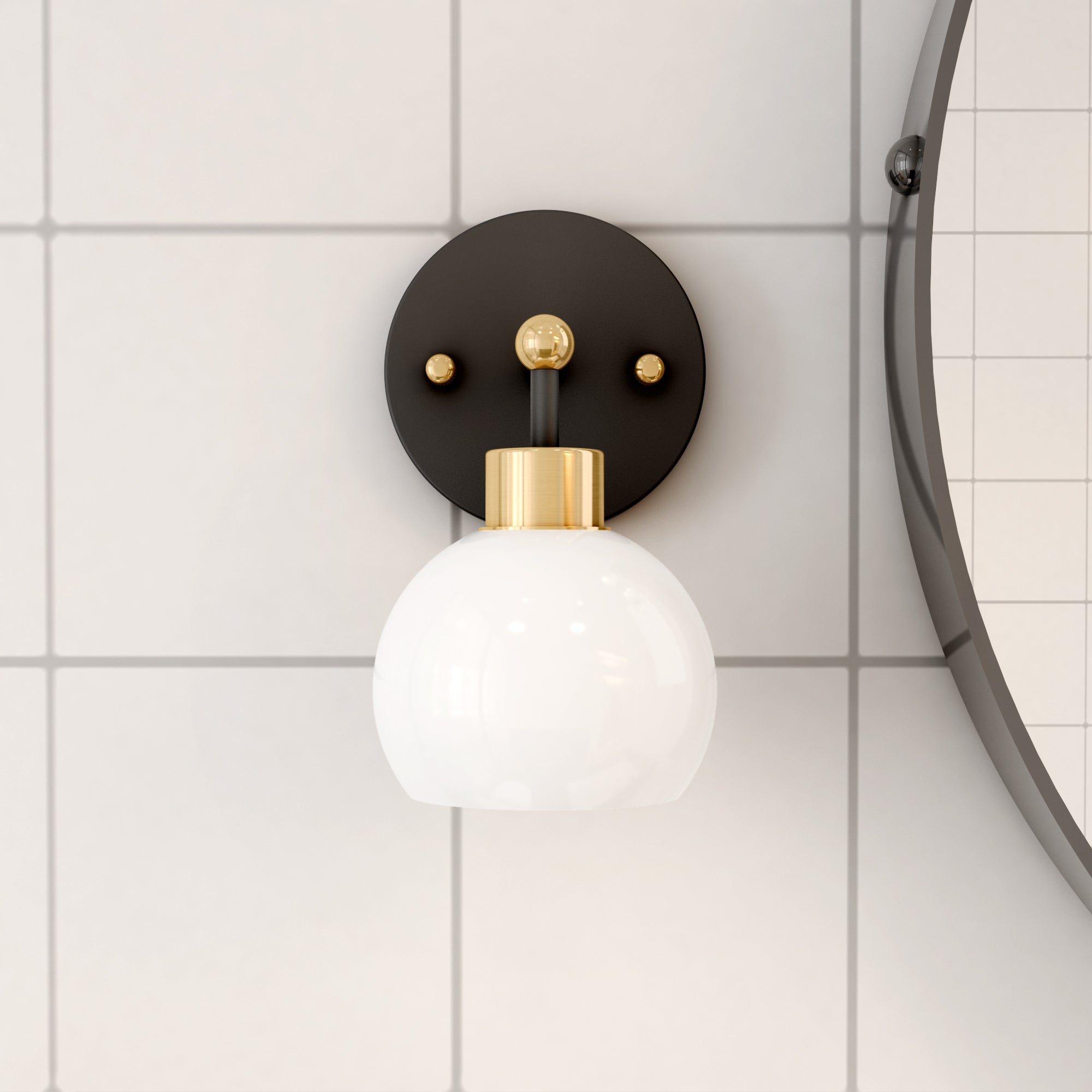 Hannes 1-Light Dome Sconce